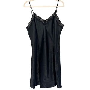 Black Satin Slip